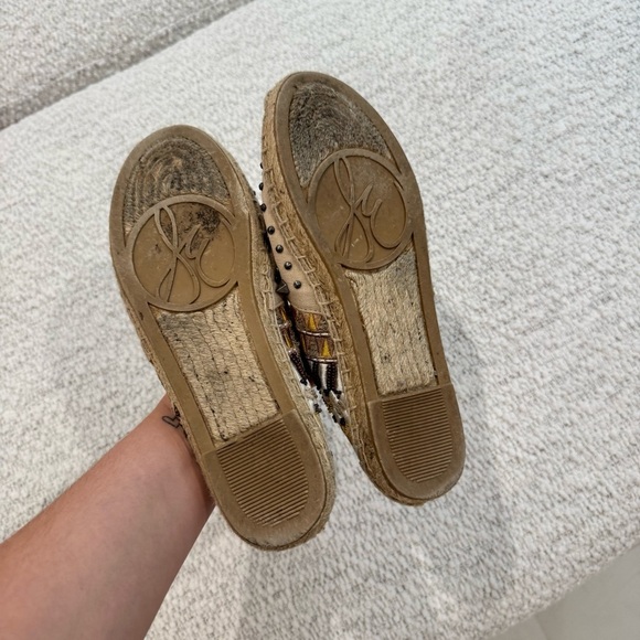 Sam Edelman Studded Beige Espadrilles - Picture 3 of 4